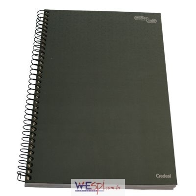 Wespi Atacado Caderno Espiral 10x1 Capa Dura Essenciale Cinza