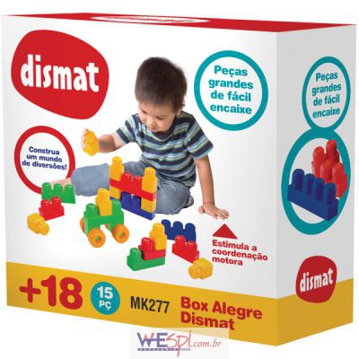 Wespi Atacado BRINQUEDO PARA MONTAR BOX ALEGRE 15PCS UN UNIDADE