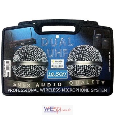 Wespi Atacado : MICROFONE SEM FIO DE MAO DUAL UHF LS-802 HT/HT