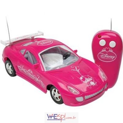 Carro rosa da barbie - Controle remoto - Candide