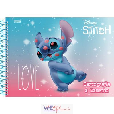 Caderno de desenho lilo e stitch